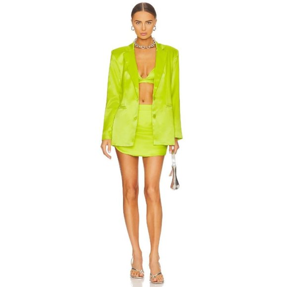 SER.O.YA Neon Green Blazer - Picture 2 of 5